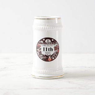 Caneca De Cerveja Jan 11 - Não há mais Dia do ano novo