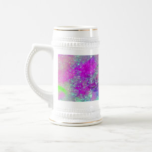 Caneca De Cerveja JARDIM DAS SOMBRAS PERDIDAS - violeta roxa rosa
