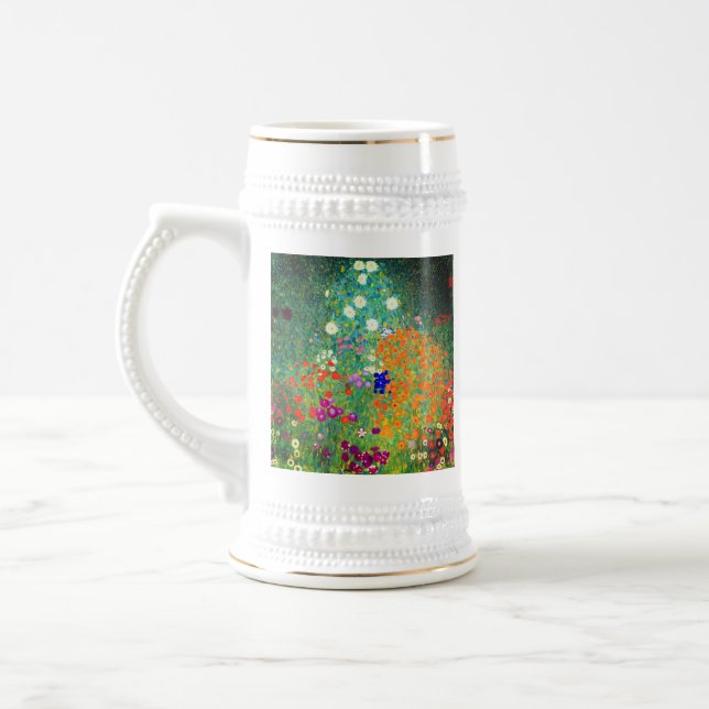 Caneca De Cerveja Jardim Flor Gustav Klimt (Esquerda)