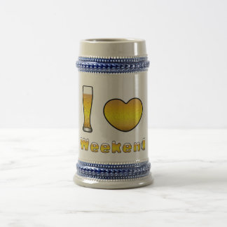 Caneca De Cerveja Jarro de cerveja j LOVE WEEKEND