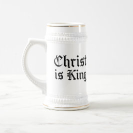 Caneca De Cerveja Jesus Cristo é Rei - estilo gótico grunge erosiona