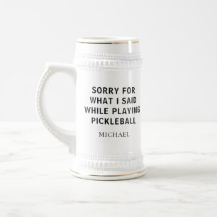 Caneca De Cerveja Jogador de Pickleball Presente Personalizado de An