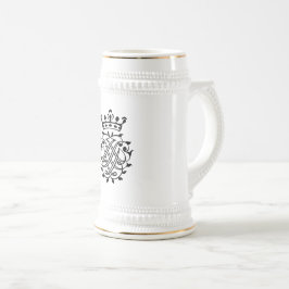 Caneca De Cerveja Johann Sebastian Bach Seal Crest Monograma Insigni