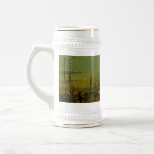 Caneca De Cerveja John Atkinson Grimshaw Glasgow Docks