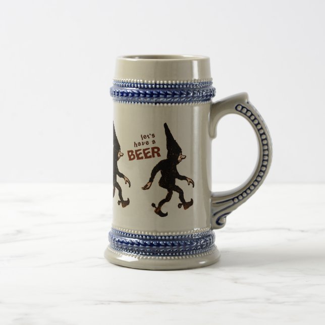 Caneca De Cerveja John Bauer Tomtenisse CC0577 Stoneware Beer Mug (Direita)