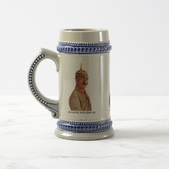 Caneca de cerveja Kaiser Wilhelm II (Esquerda)