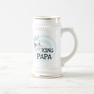 Caneca De Cerveja King Papa T-shirts e presentes