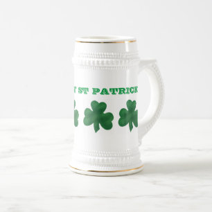 CANECA DE CERVEJA LÁ FELIZ ST PATRICK