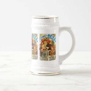 Caneca De Cerveja La Meuse de Mucha - de Bieres de (cerveja do musa)