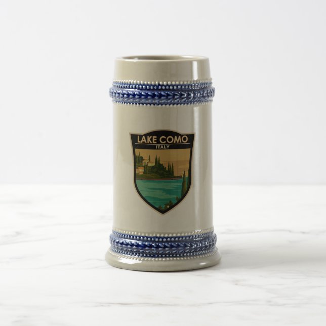 Caneca De Cerveja Lago Como Itália Vintage (Centro)