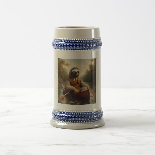 Caneca De Cerveja Lama Em Uma Canoa (Centro)