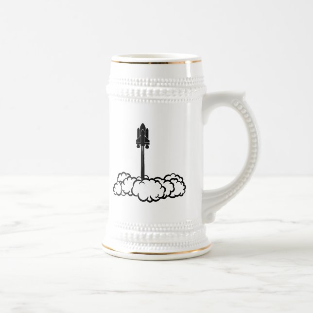 Caneca De Cerveja Lançamento do vaivém espacial (Direita)