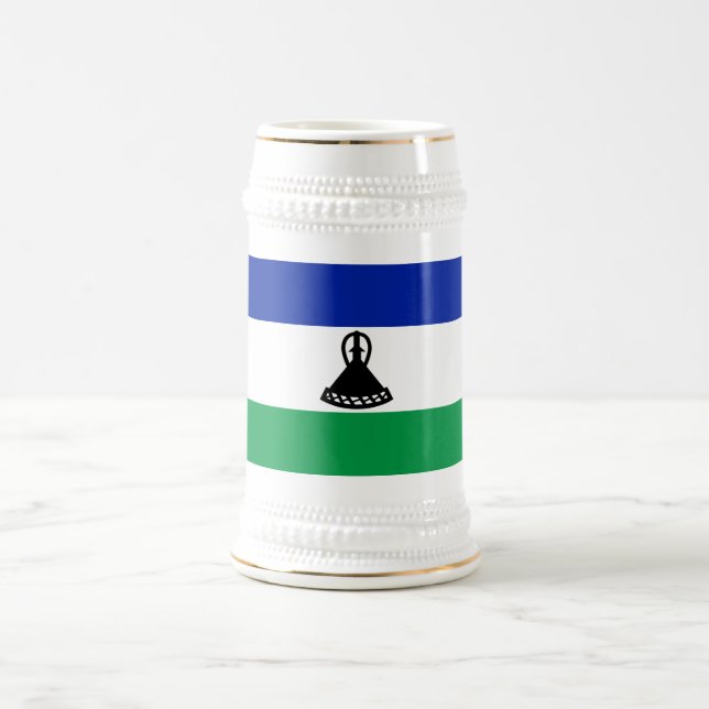 Caneca De Cerveja Lesoto Flag (Centro)