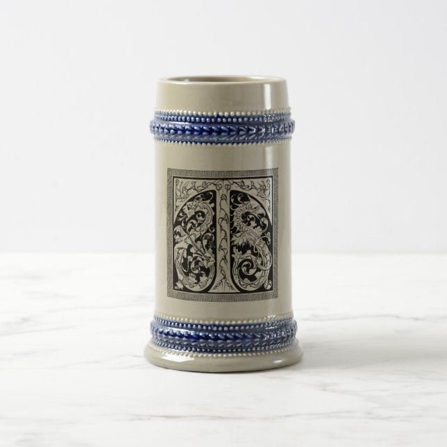 Caneca De Cerveja Letra T com Dragões Mug (Centro)