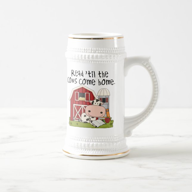 Caneca De Cerveja Lido 'até as vacas venha em casa (Direita)