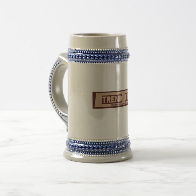 Caneca De Cerveja Linhas de tendência Trading Co43 (Frente Esquerda)