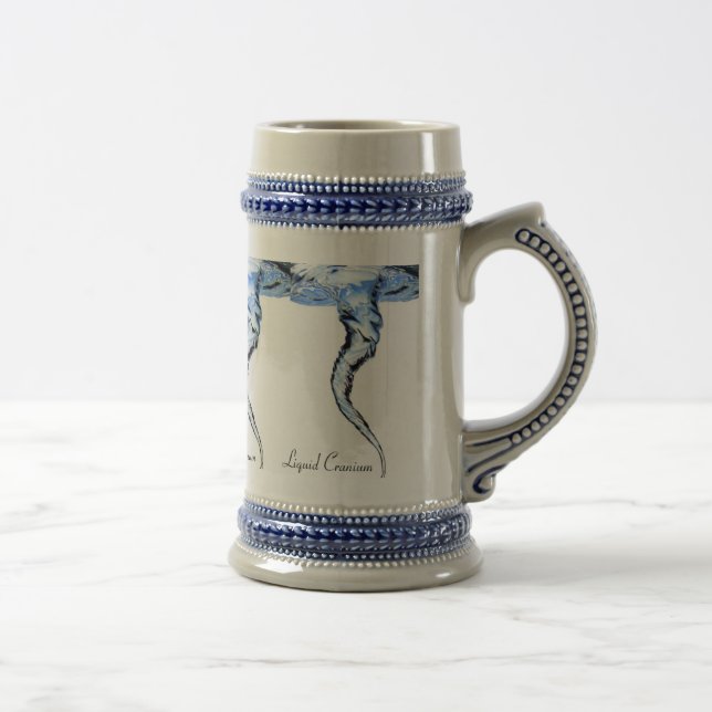 Caneca de cerveja líquida do funil do crânio (Direita)