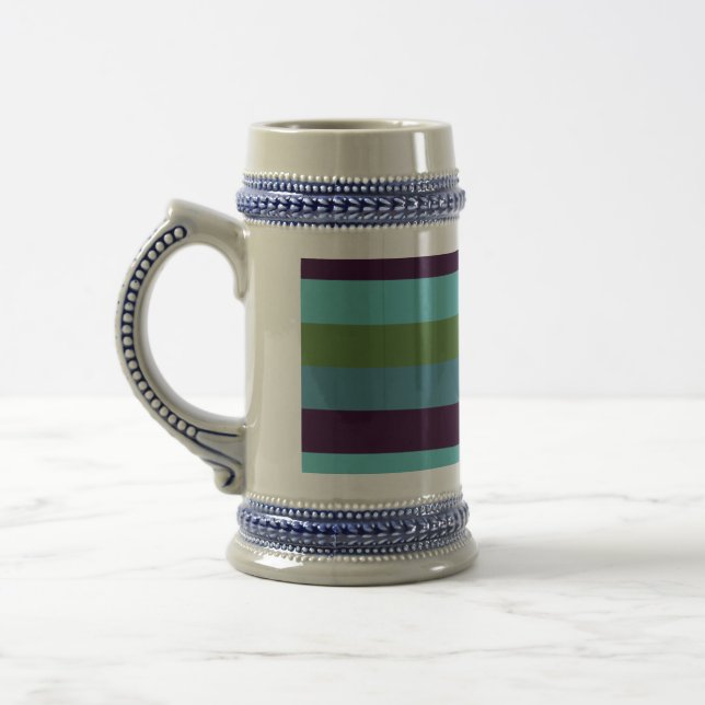 Caneca De Cerveja Listras de harmonia costeira (Esquerda)