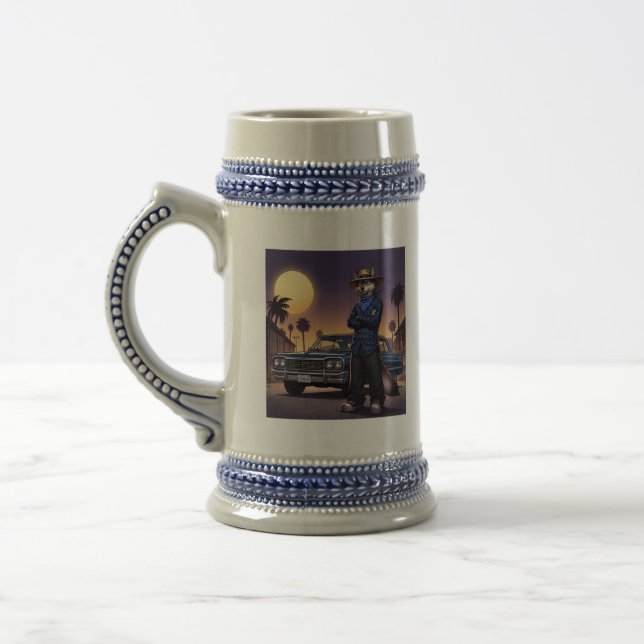 Caneca De Cerveja Lobo E Lowrider (Esquerda)