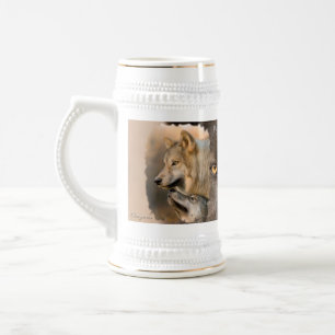 Caneca De Cerveja Lobos cinzentos