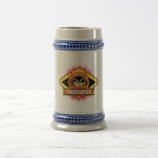 Caneca De Cerveja Logotipo do sapador-bombeiro