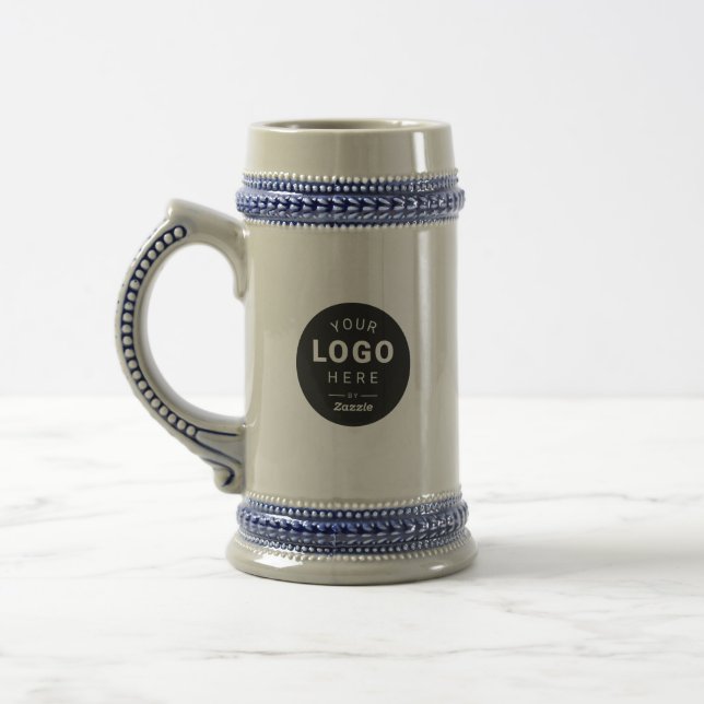 Caneca De Cerveja Logotipo Empresarial Personalizado (Esquerda)