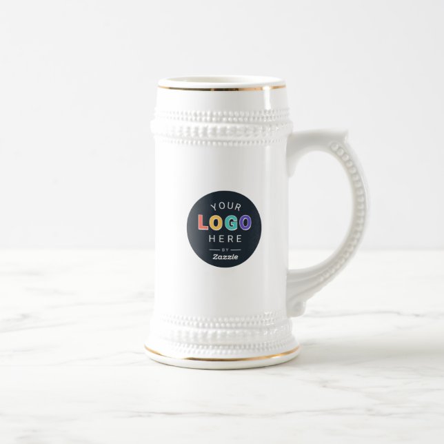 Caneca De Cerveja Logotipo Empresarial Personalizado (Direita)