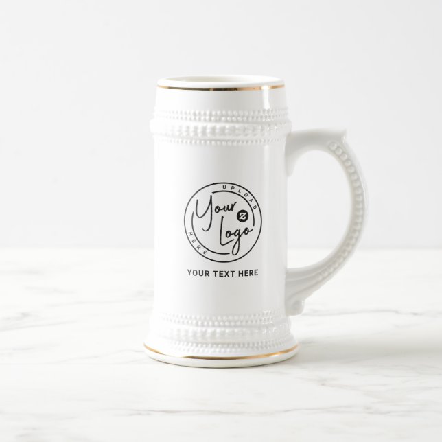 Caneca De Cerveja Logotipo Empresarial Personalizado (Direita)