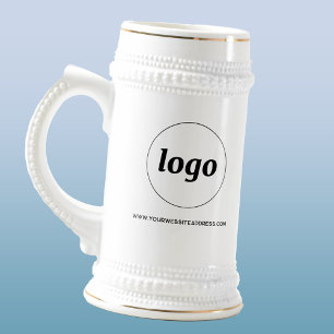 Caneca De Cerveja Logotipo simples e Promocional de texto para empre