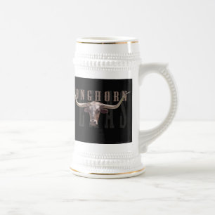 Caneca de cerveja Longhorn Head