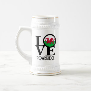 Caneca De Cerveja LOVE Cowbridge Wales