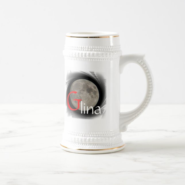 Caneca De Cerveja Lua, Lune, Luna, Glina, Moon taça (Direita)