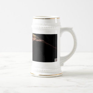 Caneca De Cerveja Luzes Mágicas de Arte Abstrata