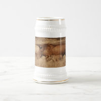 Mãe e bebê do Rino Africano