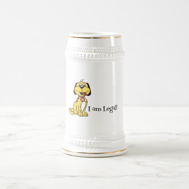 Caneca De Cerveja Mag da idade de bebendo (Centro)