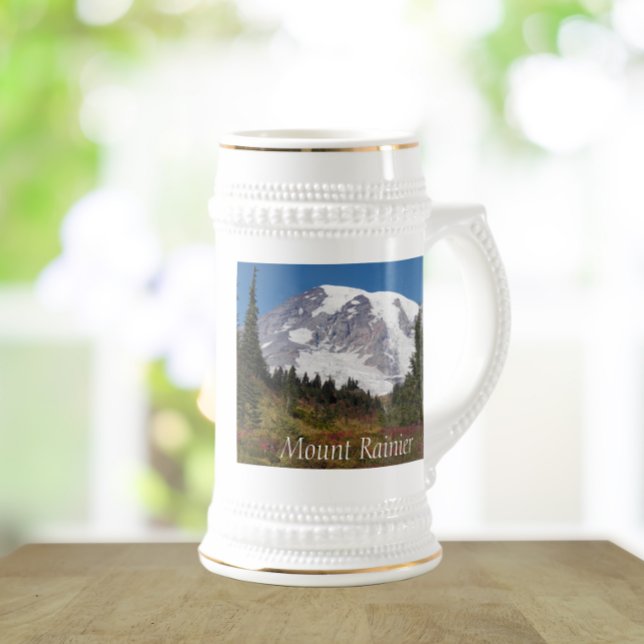 Caneca De Cerveja Maiestosa neve captada Monte Rainier (In Situ)