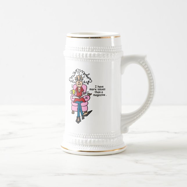 Caneca De Cerveja Mais problemas do que um Humor da Revista (Direita)