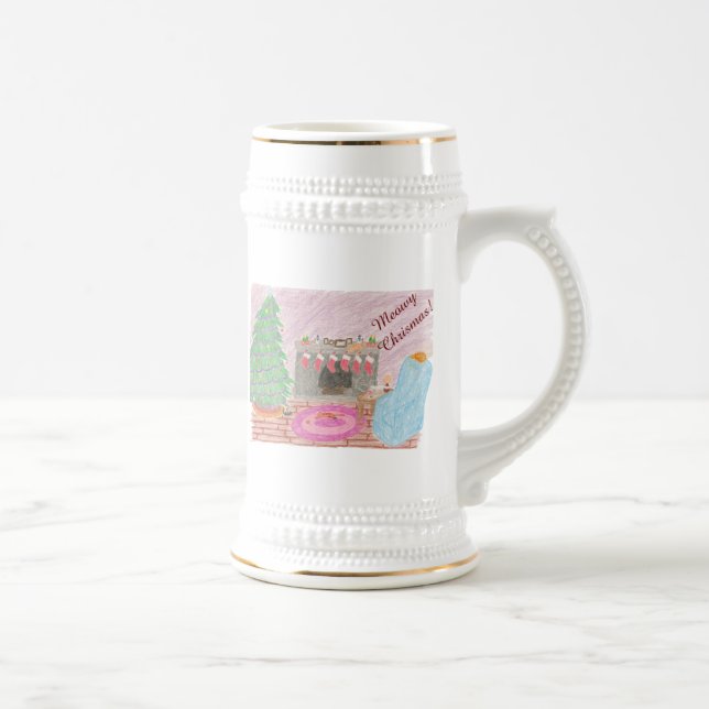 Caneca De Cerveja Mal-gatinho (natal) (Direita)