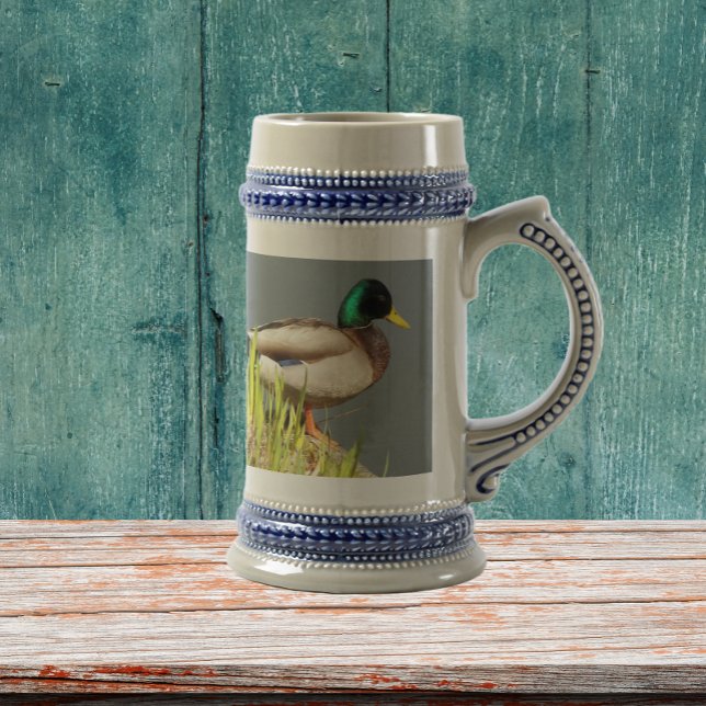 Caneca De Cerveja Mallard Duck Wildlife Photo (In Situ)
