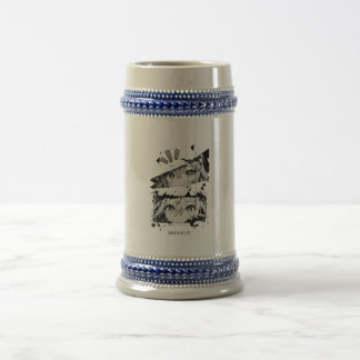 Caneca De Cerveja Mangá É Minha Vida Anime Olhos Arte Glitch