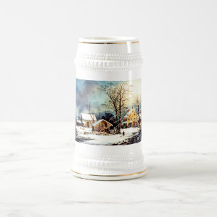 Caneca De Cerveja Manhã de neve fria