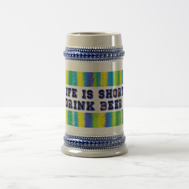 Caneca De Cerveja Mantenha-o Frio na Sua Vida é Curta Bebida (Centro)