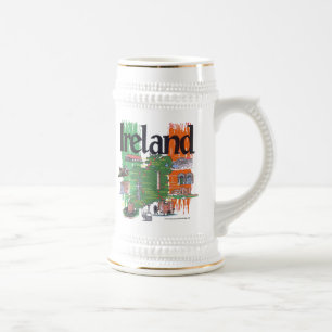 Caneca De Cerveja mapa de ireland