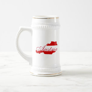 Caneca De Cerveja Mapa de pavilhão da Áustria