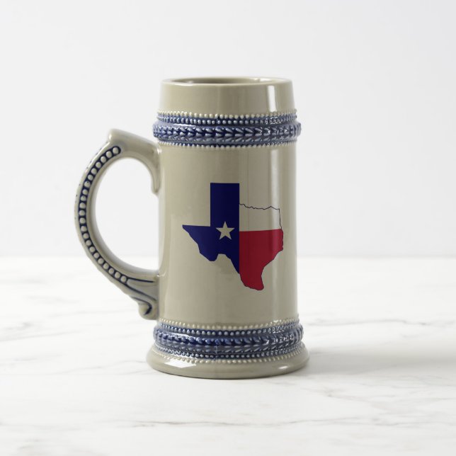 Caneca De Cerveja Mapa de Sinalizador do Texas (Esquerda)