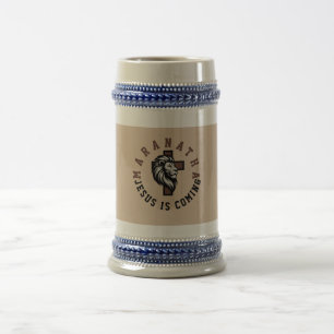 Caneca De Cerveja Maranata Jesus está vindo