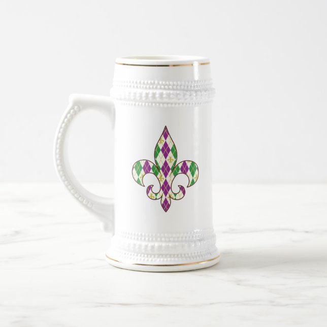 Caneca De Cerveja Mardi Gras Argyle Mug (Esquerda)