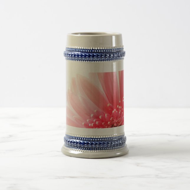 Caneca De Cerveja Margarida Gerbera Rosa (Centro)