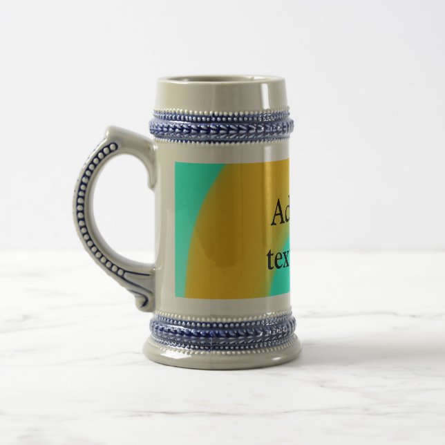 Caneca De Cerveja Mármore de derramamento de acrílico simples adicio (Esquerda)