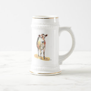 caneca de cerveja marrom da cerveja da vaca